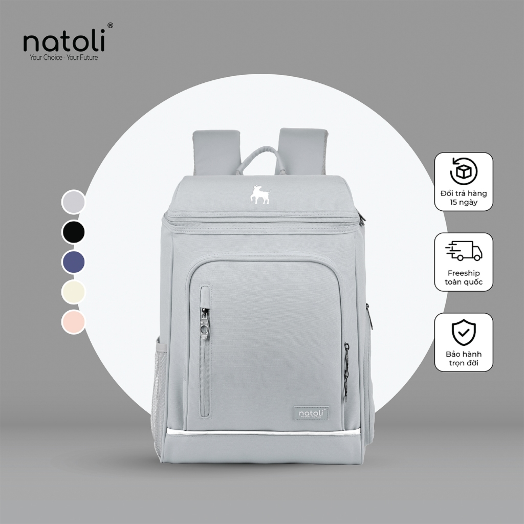 Balo thể thao đựng vợt cầu lông NATOLI đựng giày, đi chơi thể thao, chống nước cao cấp BST ProSport Backpack B26