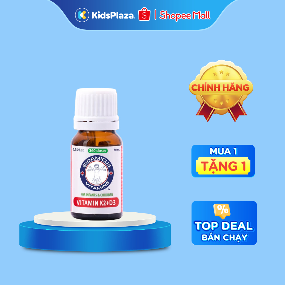 [M1] Vitamin D3K2 BioAmicus 10ml - Chính hãng