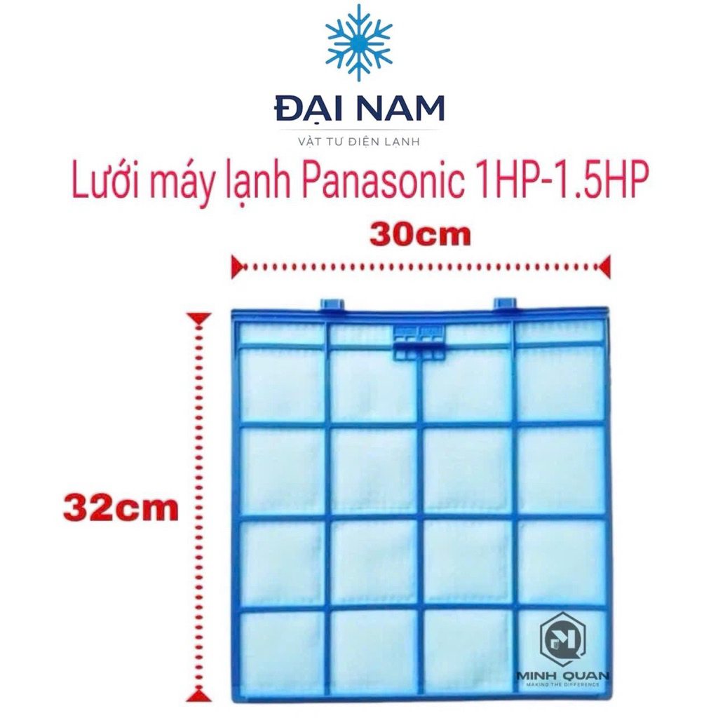 Lưới lọc bụi máy lạnh điều hoà Pananonic 1HP-1.5HP - Lưới điều hoà Panasonic 1HP-1.5HP