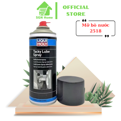 Mỡ bò nước Liqui Moly 2518 mỡ bò bôi trơn chịu nhiệt dạng lỏng Liqui Moly Tacky Lube Spray 400ml