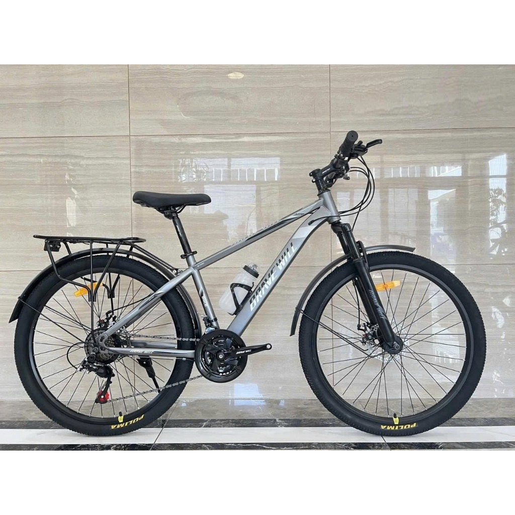Xe đạp thể thao khung thép có đề Brave will  size 24-26 - HÀNG NHẬP KHẨU CHÍNH HÃNG