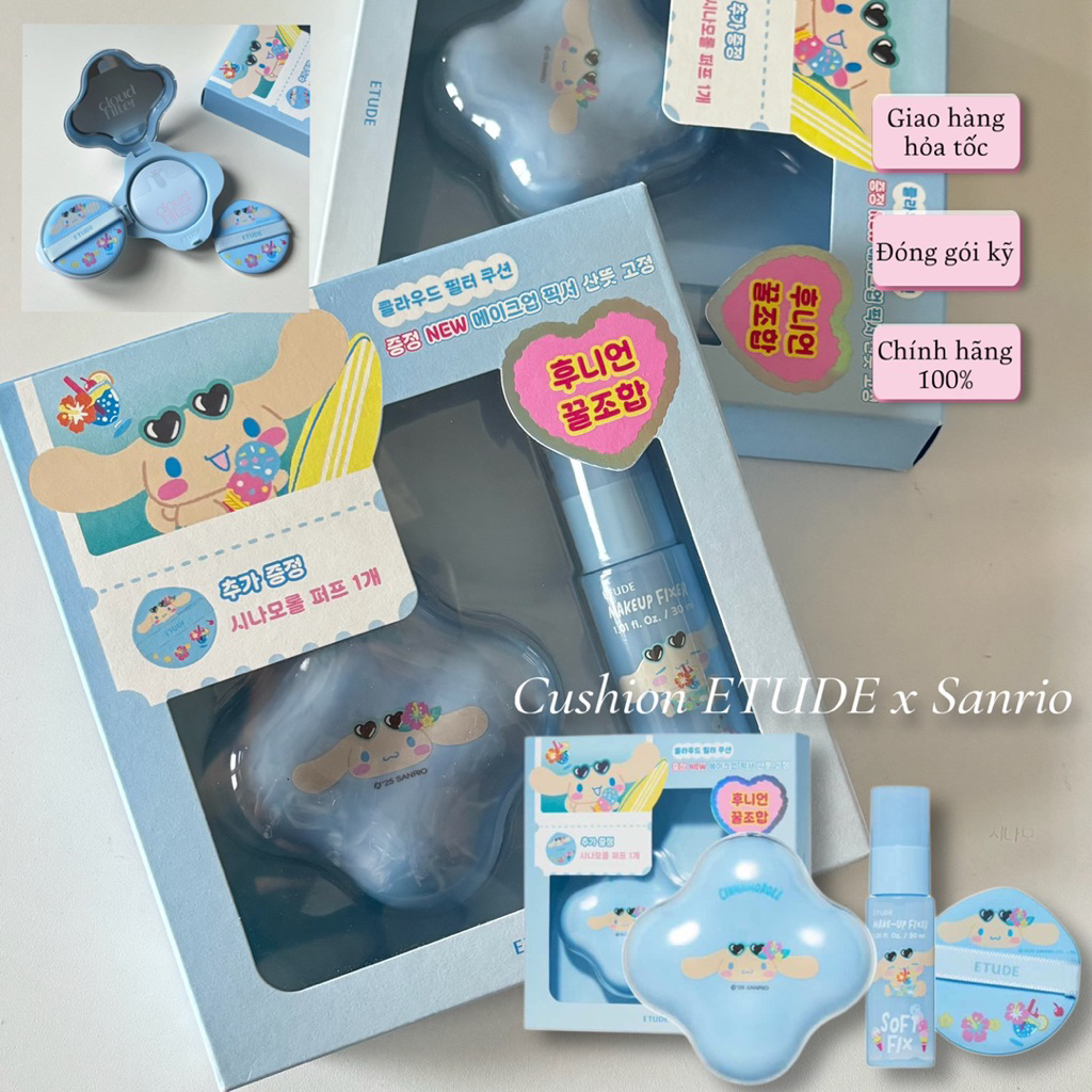 Set Cushion ETUDE x Sanrio
