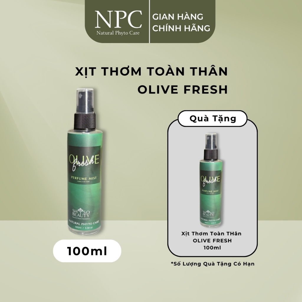 [Mua 1 Tặng 1] Xịt thơm toàn thân Perfume Body Mist - OLIVE FRESH - Dung tích 100ml