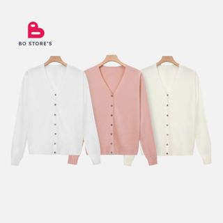 Áo Cardigan Len Mỏng Xuất Nhật Nhiều Màu