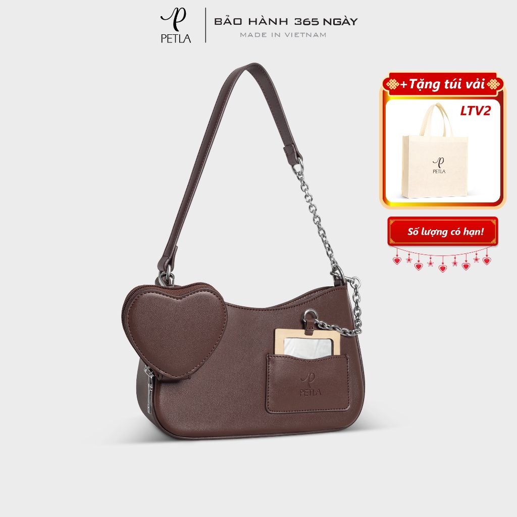 Túi nữ thời trang đeo vai kèm phụ kiện PETLA LN16