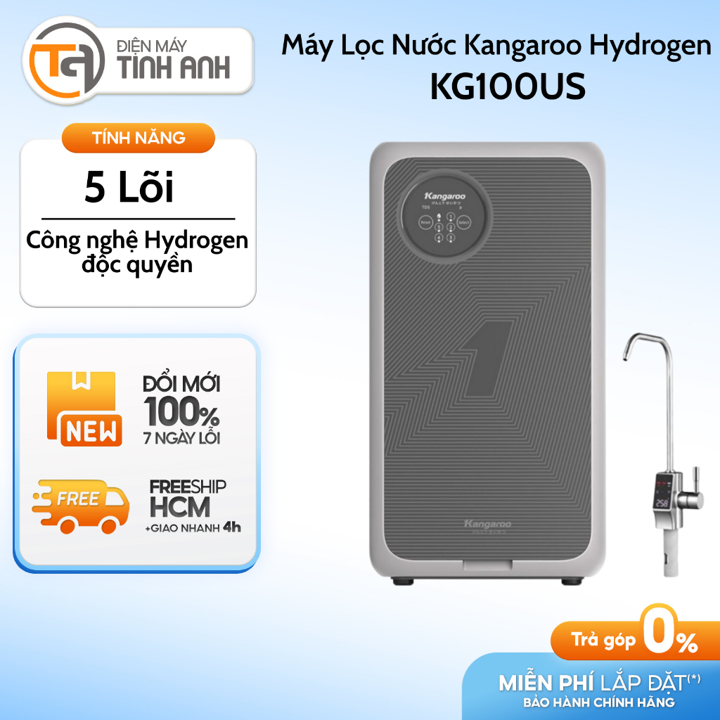 Máy Lọc Nước Kangaroo Hydrogen 5 Lõi KG100US