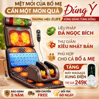 [Chuẩn ZLIFE - Có LOGO] Đệm massage toàn thân Zlife Z99, Ghế massage phục hồi, Nệm matxa tại nhà