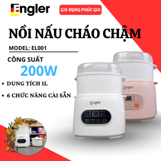 Nồi Nấu Cháo Chậm Engler EL001 6 Chức Năng Nấu Tiện Lợi Tiết Kiệm Thời Gian, An Toàn Cho Sức Khỏe - Gia Dụng Phúc Gia