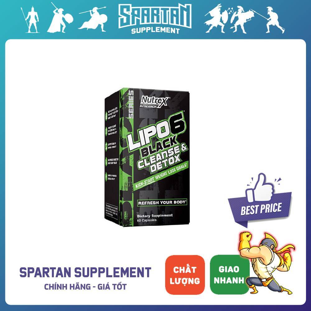 Nutrex Lipo6 Cleanse Detox - Viên Uống Thanh Lọc Cơ Thể
