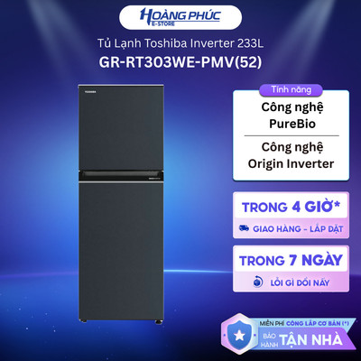 GR-RT303WE-PMV(52) Tủ lạnh Toshiba Inverter 233 lít {Toàn Quốc}