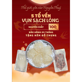 HỘP :5 Tổ Yến Vụn Sạch Lông(20gr)+ táo, đường