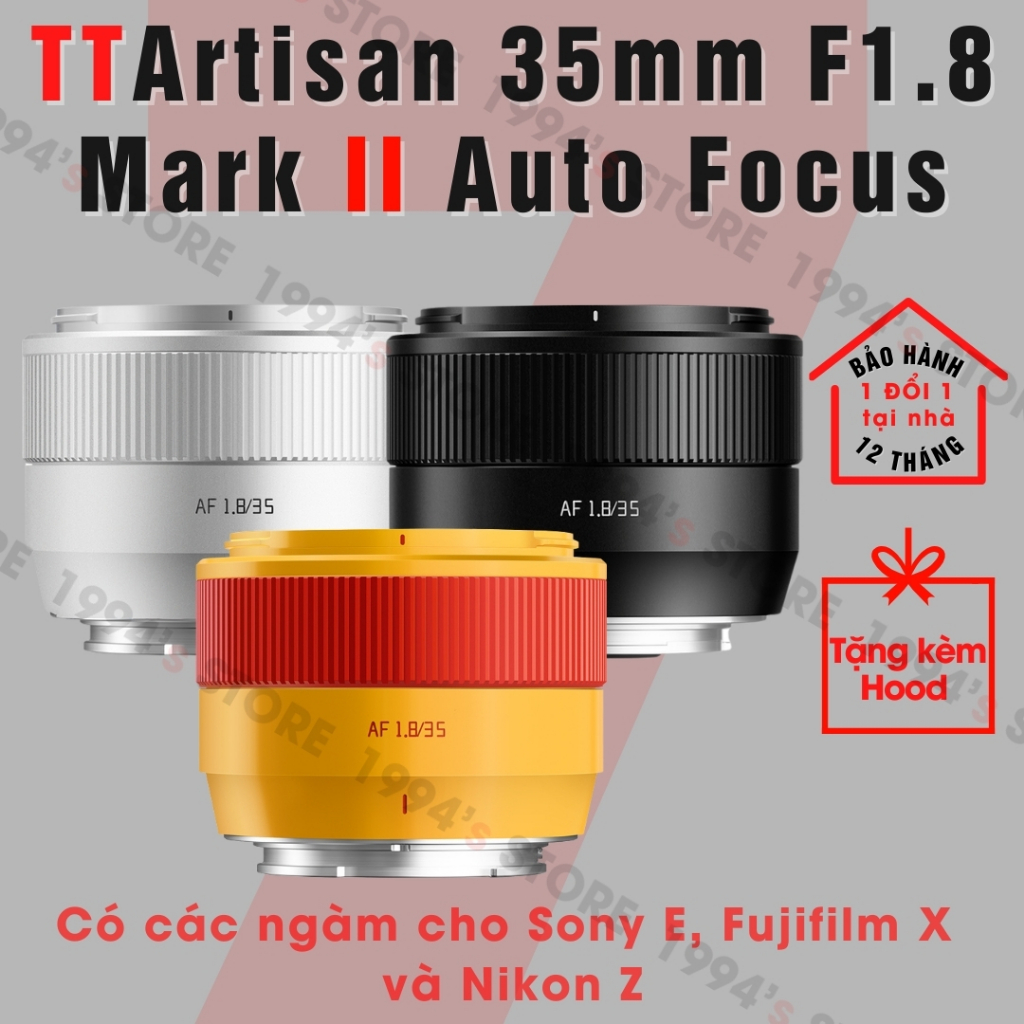 Ống kính TTArtisan AF 35mm F1.8 Mark II  Auto Focus - Lens đa dụng lấy nét tự động dành cho Fujfilm 