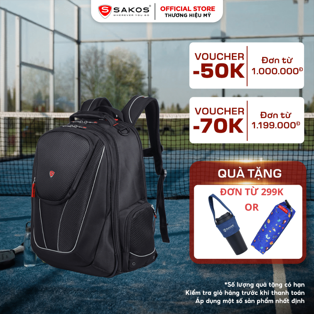 Balo Laptop Du Lịch Thể Thao Thời Trang Cao Cấp SAKOS NEO VISTA 17 Inch (17")