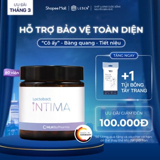Hộp 60 Viên uống Men vi sinh phụ nữ Lactobact Intima bổ sung lợi khuẩn, Cranberry, D-Mannose từ Đức | Leben Việt Nam