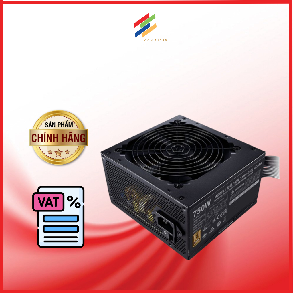 Nguồn máy tính Cooler master MWE BRONZE 650W 750W V3 - Hàng chính hãng bảo hành 5 năm