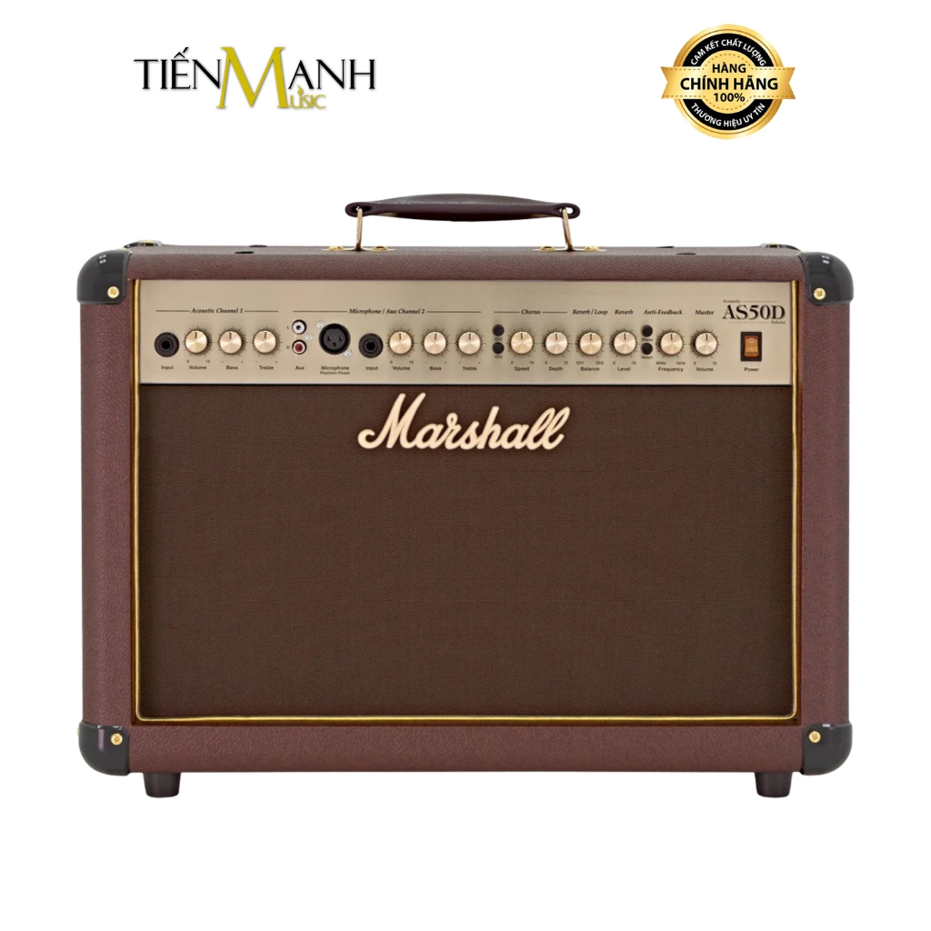 [Chính Hãng] Amply Đàn Acoustic Guitar Marshall AS50D - Loa Ampli Combo Amplifier 50W