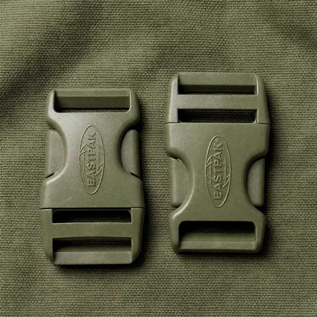 (2 cái) Khóa bóp DURAFLEX 2.5cm màu rêu, phụ kiện balo, túi xách (Mã 832)