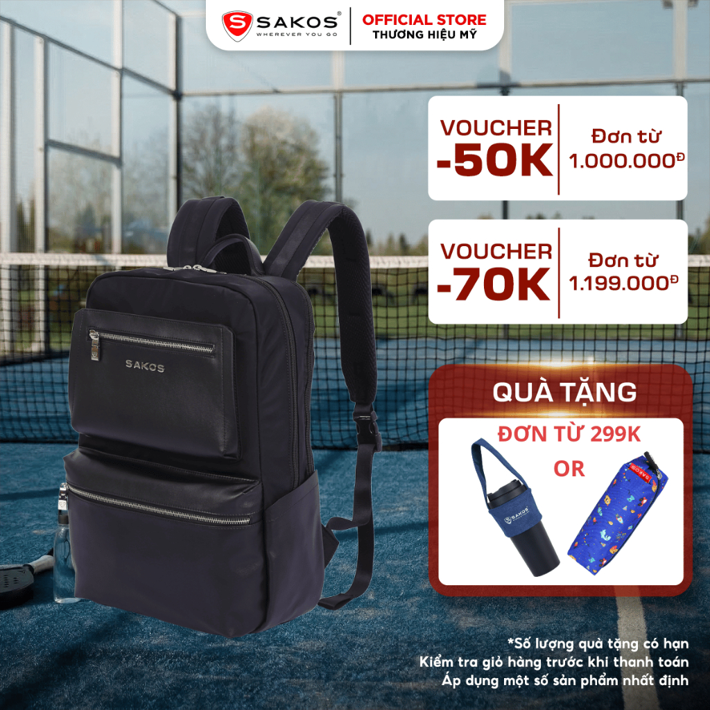 Balo Laptop Du Lịch Thời Trang Cao Cấp SAKOS MAXIM 15.6 Inch (15.6")