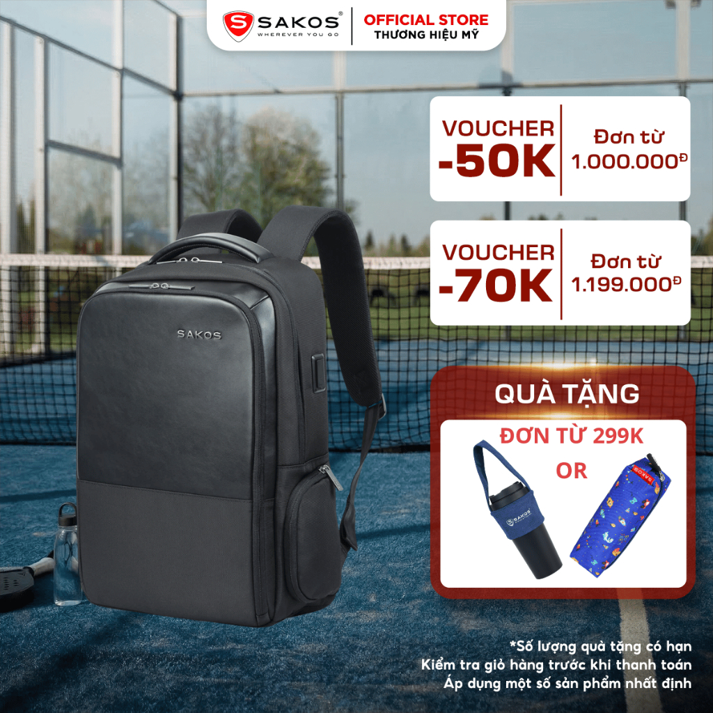 Balo Laptop Du Lịch Thời Trang Cao Cấp SAKOS PLANUS 15.6 Inch (15.6")