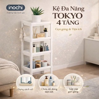 Kệ để đồ đa năng 2,3,4 tầng Inochi Nhựa Dùng Để Đựng Gia Vị Nhà Bếp, Đồ Phòng Ngủ