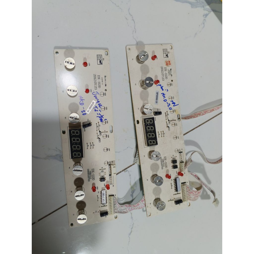 Bo mạch điều khiển hiển thị bếp từ đôi Junger NKD-20 bên điện từ trái, phải hồng ngoại mã DX-1120 th