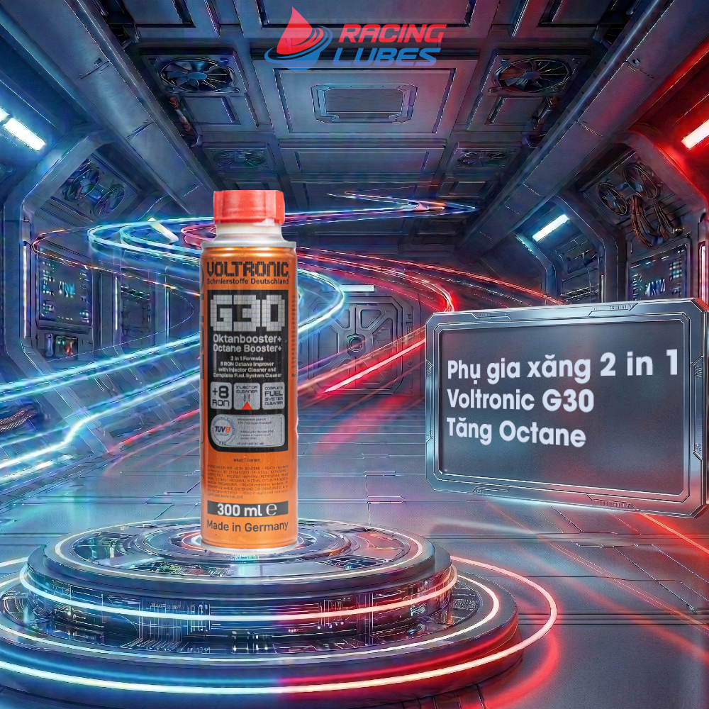 Phụ Gia Xăng 2 trong 1 Voltronic G30 Octane Booster 300ml - 4250365725704