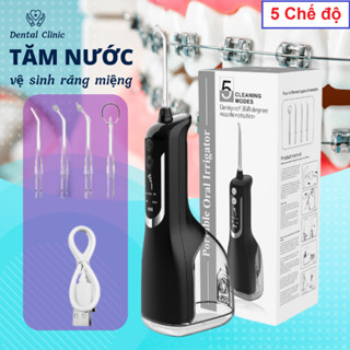 Tăm Nước Cầm Tay KAW 5 chế độ – Làm Sạch Răng, Vết Ố, 5 Chế Độ Tại Nhà, Chăm Sóc Tốt Răng Miệng