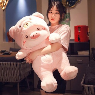 Gấu Bông Heo Lợn Pig Mũ Big Size 2 màu - Heo Nhồi Bông Đồ Chơi Quà Tặng Gối Ôm Cao Cấp Gấu Bông Hama