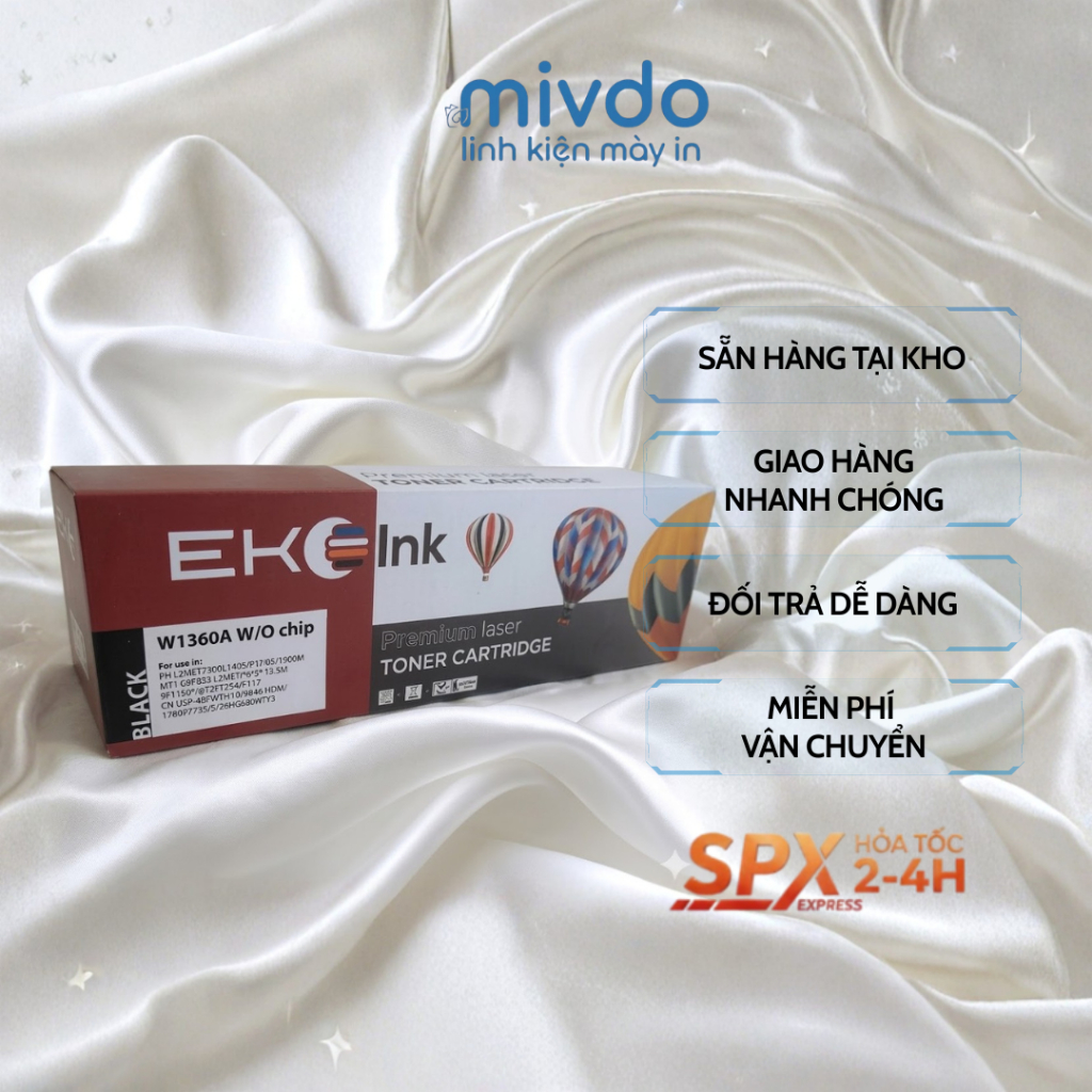 Hộp Mực HP W1360A 136A Chính Hãng Đậm Nét Cho HP Laser M211 M211d M211dw M236dw M236sdw
