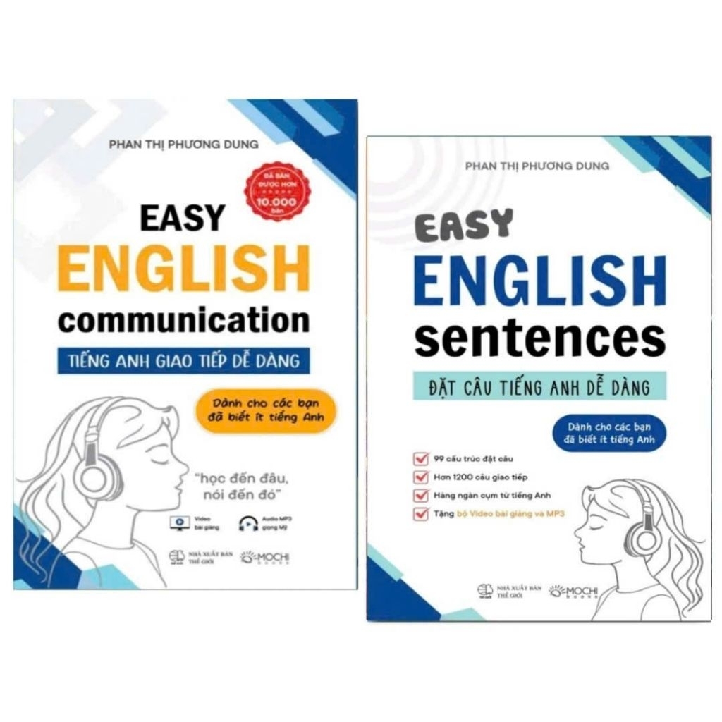 Combo 2 Cuốn Easy English Communication & Easy English Sentences