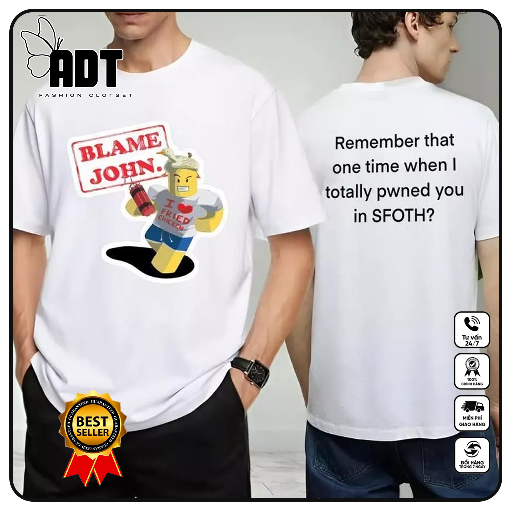 Áo Thun Shedletsky Blame John - Hiha The Blue - Skibidi Toilet