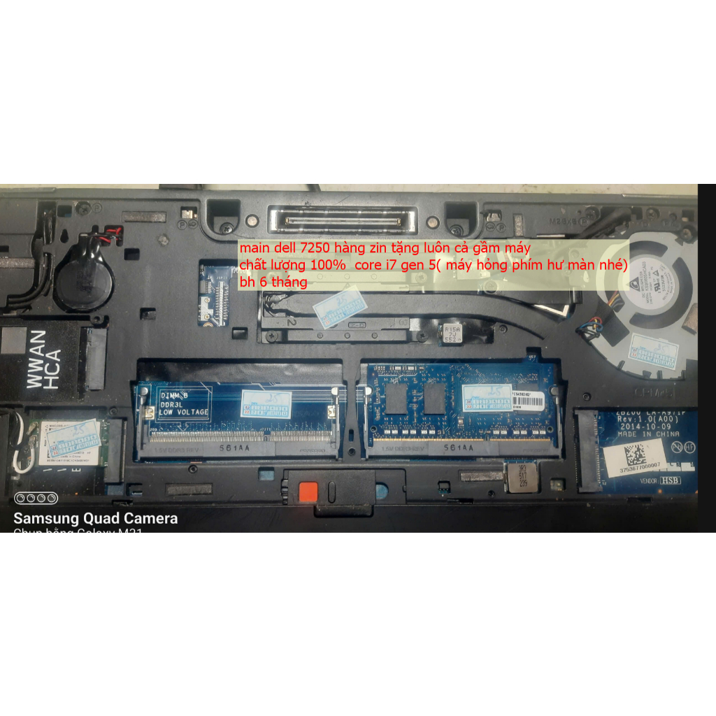 MAIN DELL 7250CORE I7 gen 5 chính hãng