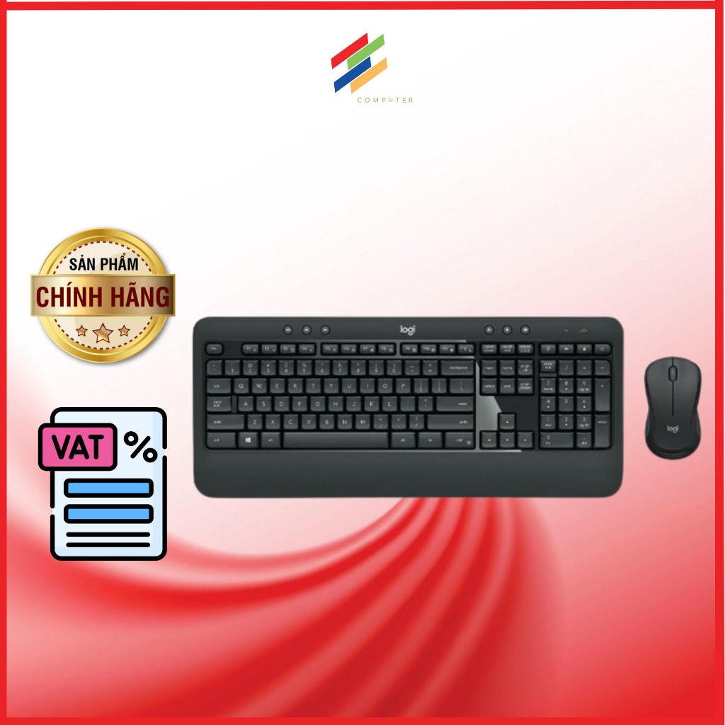 Bộ bàn phím chuột không dây Logitech MK540 Advanced - Hàng chính hãng bảo hành 1 năm
