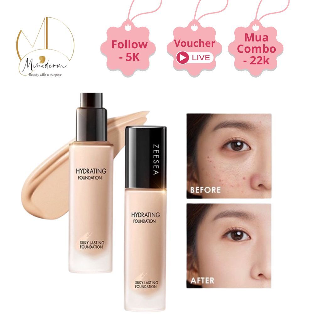 Kem nền Zeesea dạng lỏng che khuyết điểm kiềm dầu hiệu quả lâu trôi 30ml