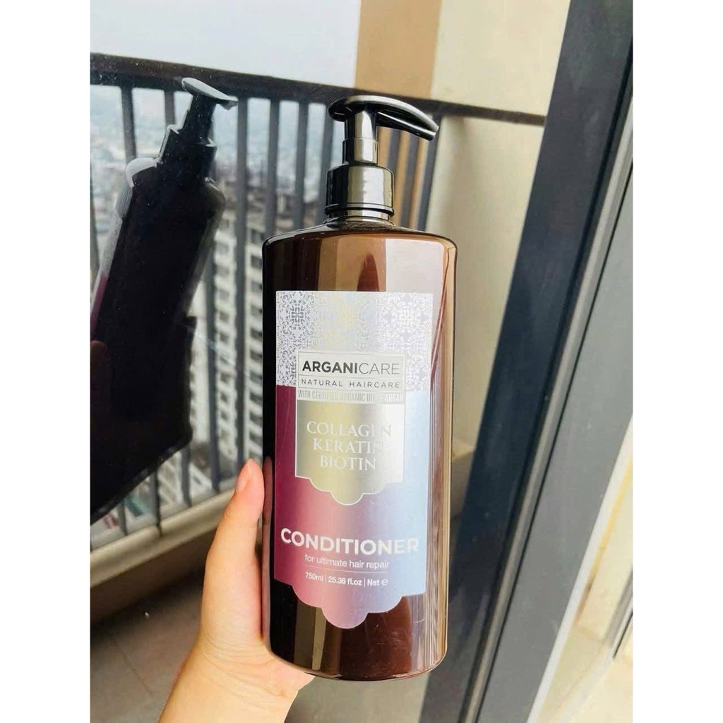 Dầu xả ARGANICARE COLLAGEN KERATIN BIOTIN CONDITIONER 750ml
