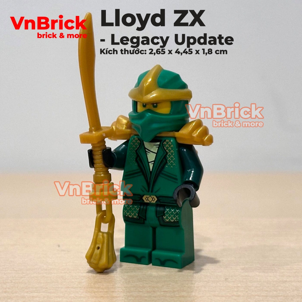 [Mới, 100% REAL - Auth] Nhân vật Ninjago Minifigure: Lloyd ZX - Legacy Update