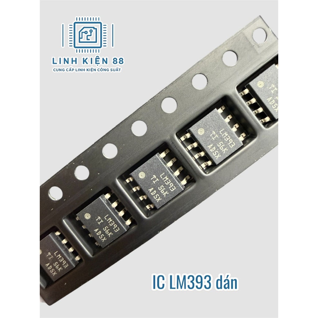 5 hoặc 10 con Opam LM393 393 dán Sop-8 mới chính hãng TI
