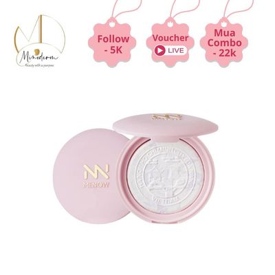 Phấn phủ Menow dạng nén thủy tinh, bản Việt Nam đặc biệt, mỏng nhẹ tự nhiên