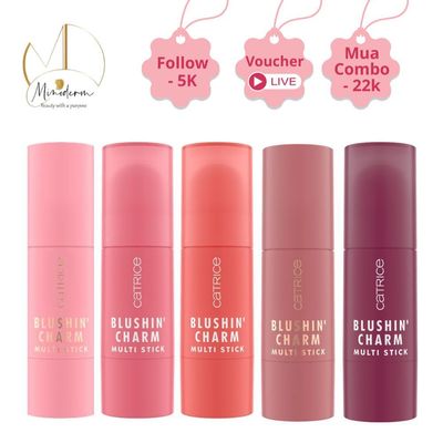 Thỏi má hồng Catrice 3in1 cho má - môi - tạo khối Blushin' Charm Multi Stick