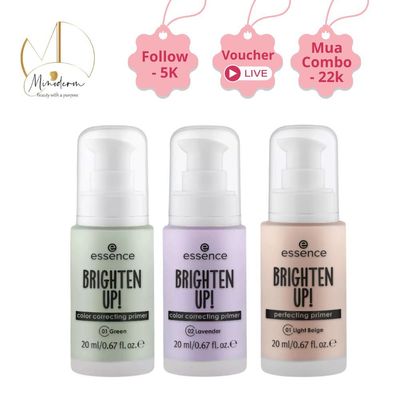 Kem lót ESSENCE BRIGHTEN UP! Primer giúp làm đều màu da, che phủ lỗ chân lông.