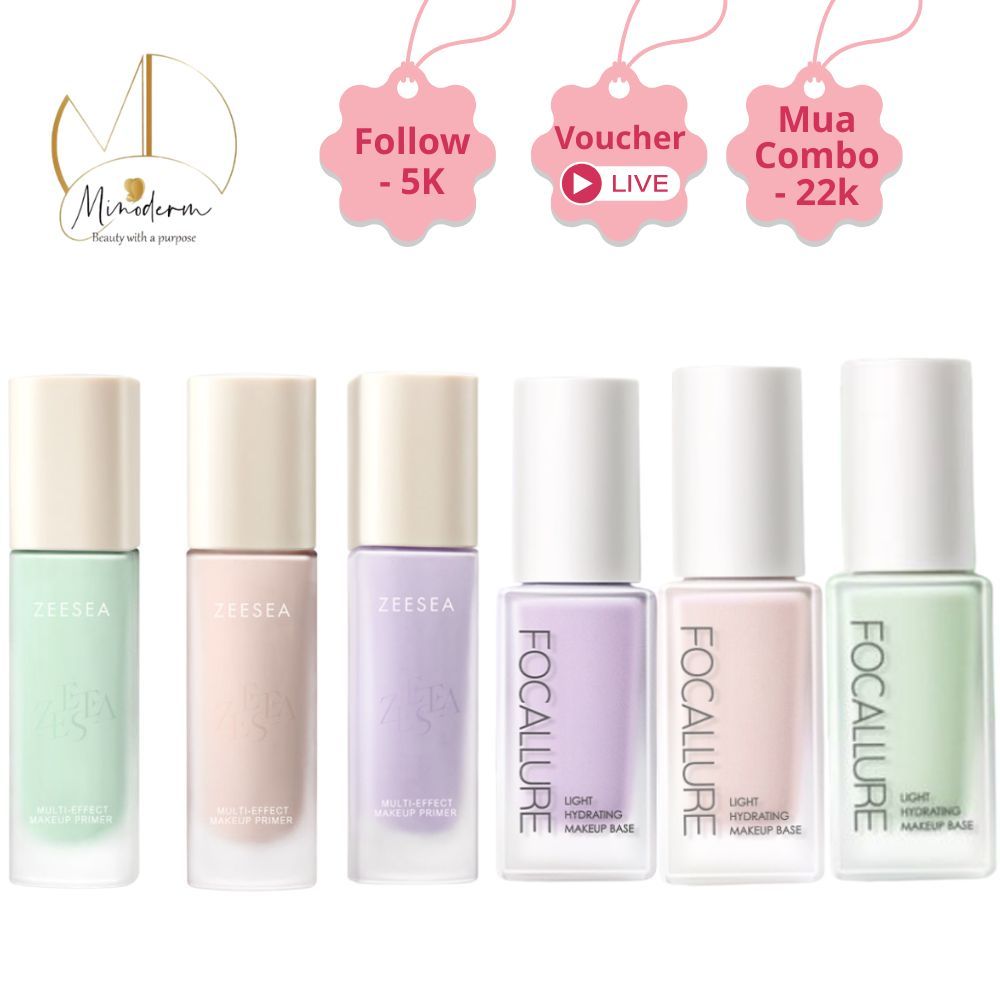 Kem Lót FOCALLURE, ZEESEA Dưỡng Ẩm Làm Sáng Da Chống Thấm Nước Trọng Lượng NhẹFA-934 30g