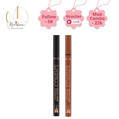 Bút kẻ mắt Catrice Superproof Brush Liner Waterproof tạo điểm nhấn sắc sảo cho đôi mắt thêm cuốn hút