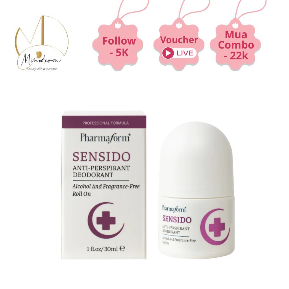 Lăn Khử Mùi Pharmaform Sensido Anti-Perpirant Deodorant hỗ trợ kiểm soát mồ hôi hương Cam dịu nhẹ