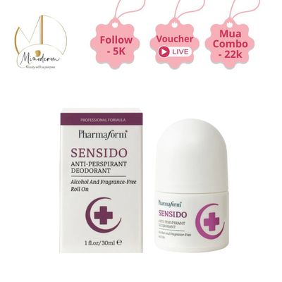 Lăn Khử Mùi Pharmaform Sensido Anti-Perpirant Deodorant hỗ trợ kiểm soát mồ hôi hương Cam dịu nhẹ