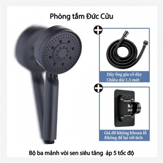 vòi hoa sen 5chế độ nước, tiết kiệm nước, lắp đặt dễ dàng vòi hoa sen vòi sen tăng áp cực mạnh vòi sen tăng áp