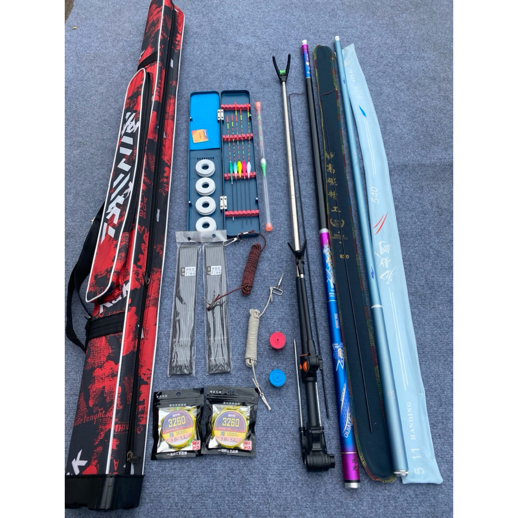 Bộ Cần Câu Đầy Đủ Phụ Kiện-Bộ Combo 2Cần 5H 5m4+6m3 Ngẫu Nhiên