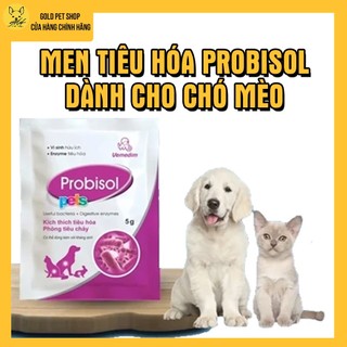 Men Tiêu Hóa Cho Chó Mèo PROBISOL PETS Gói 5g Kích Thích Tiêu Hoá Tăng Sức Đề Kháng Cho Thú Cưng