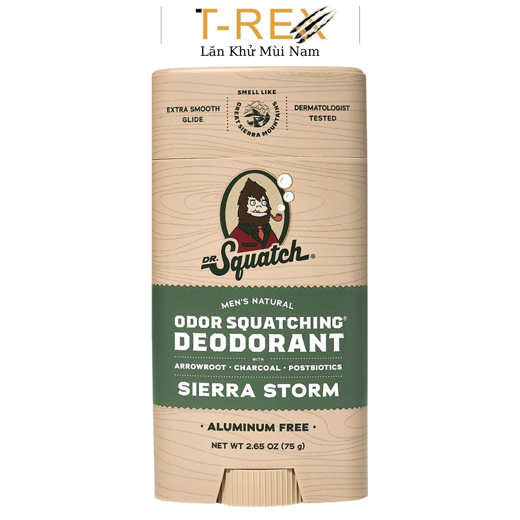 Lăn Khử Mùi Dr. Squatch Sierra Storm Aluminum Free Deodorant 75Gr