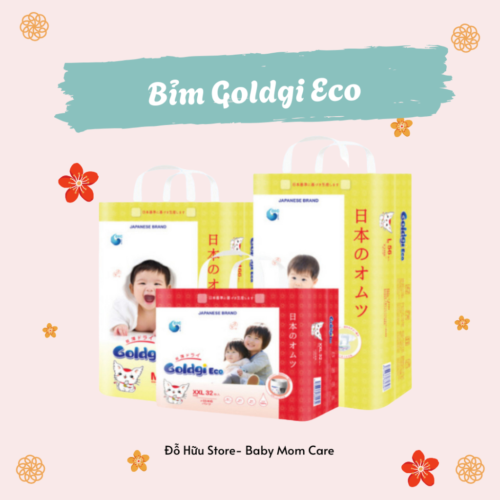Tã/Bỉm Goldgi Eco đủ size Dán/Quần