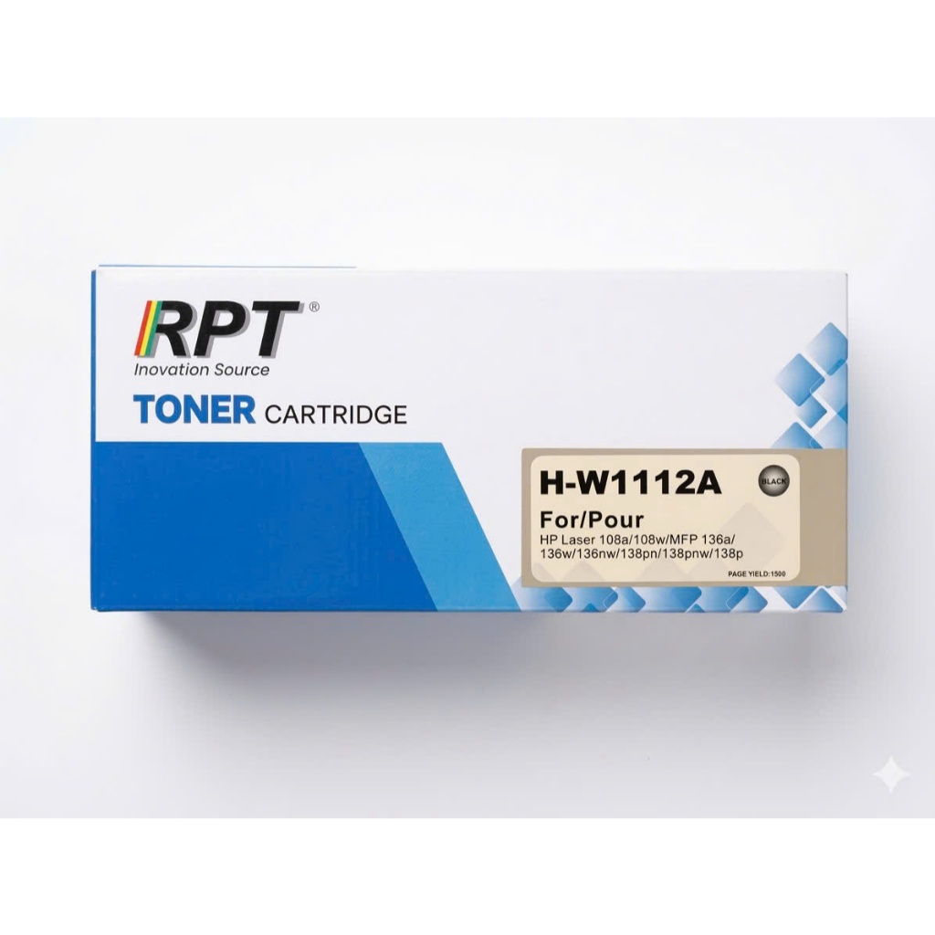 Hộp Mực Máy In W1112A (112A) Chính Hãng RPT Dùng Cho HP Laser 108a / 108w / MFP 136a / 136w / 136nw 